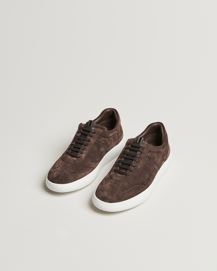 Heren | Brioni Cassetta Sneakers Dark Brown Suede | Brioni | Cassetta Sneakers Dark Brown Suede