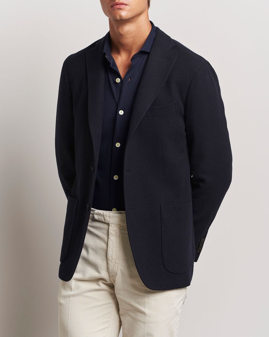 Heren | Blazers | Boglioli | K Jacket Wool/Cashmere Blazer Navy