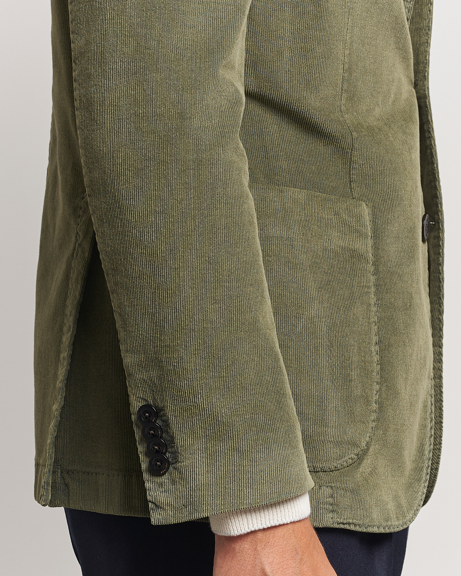 Heren | Blazers | Boglioli | K Jacket Corduroy Blazer Dark Green