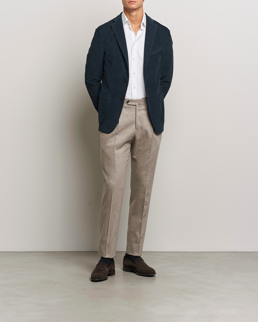 Heren | Blazers | Boglioli | K Jacket Corduroy Blazer Navy