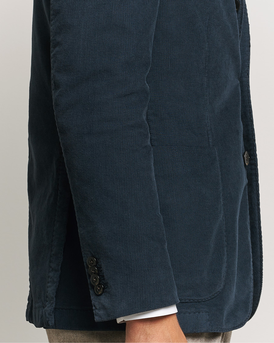 Heren | Blazers | Boglioli | K Jacket Corduroy Blazer Navy