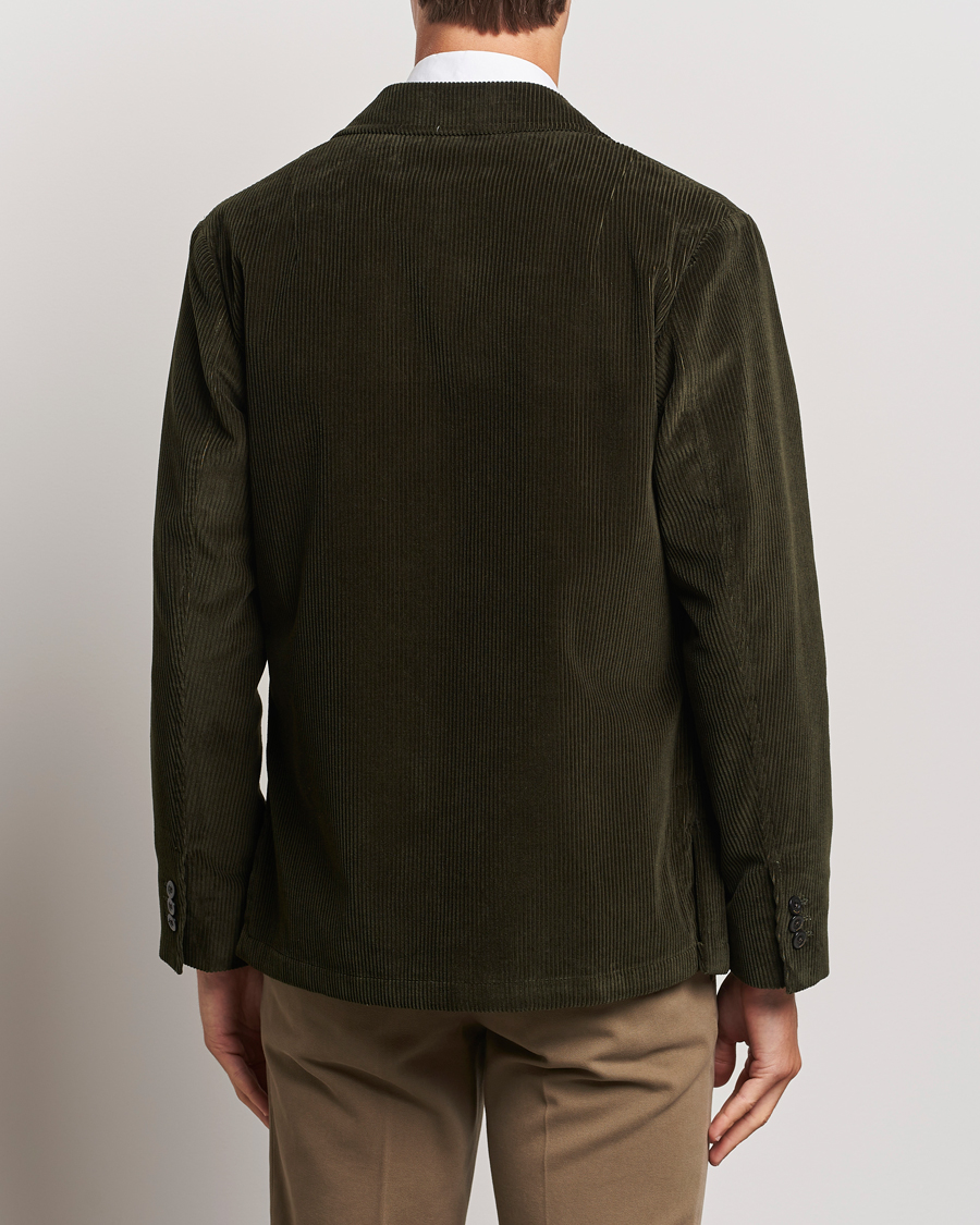 Heren | Blazers | Boglioli | Wale Corduroy Painter Jacket Dark Green