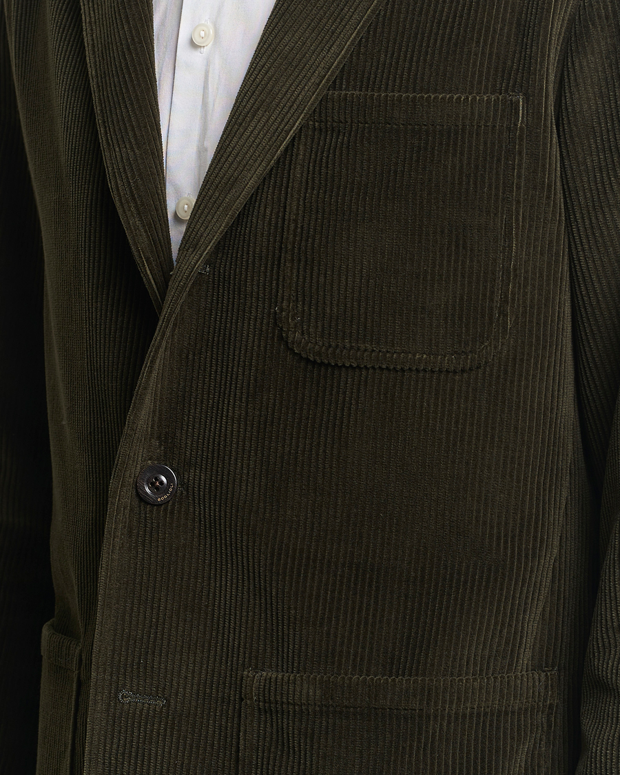 Heren | Blazers | Boglioli | Wale Corduroy Painter Jacket Dark Green