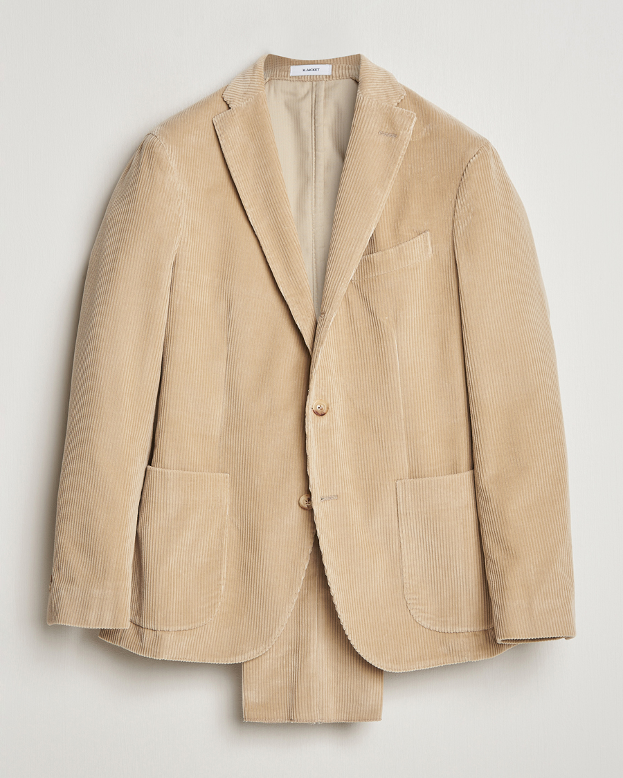 Heren | Pakken | Boglioli | K Jacket Wale Corduroy Suit Beige