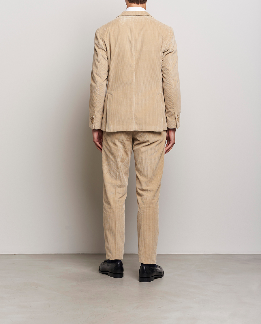 Heren | Pakken | Boglioli | K Jacket Wale Corduroy Suit Beige