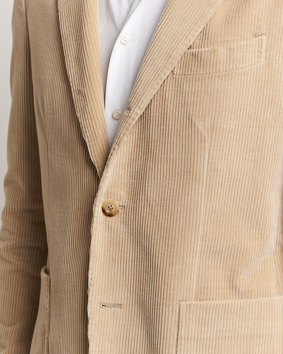 Heren | Pakken | Boglioli | K Jacket Wale Corduroy Suit Beige