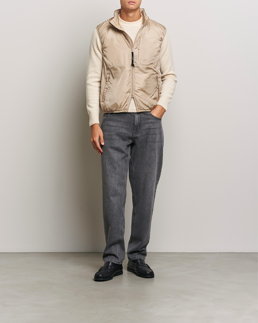 Heren | Jassen | Aspesi | Jil Padded Vest Beige