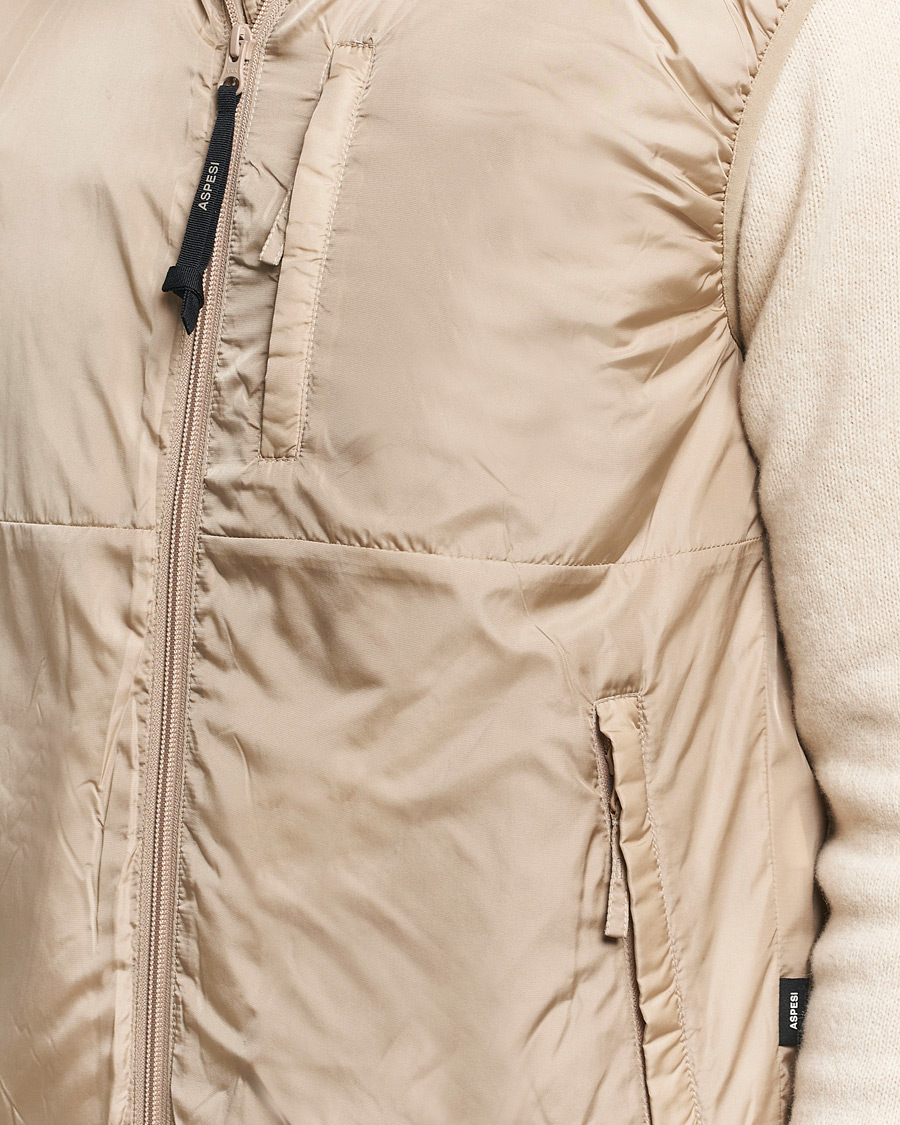 Heren | Jassen | Aspesi | Jil Padded Vest Beige