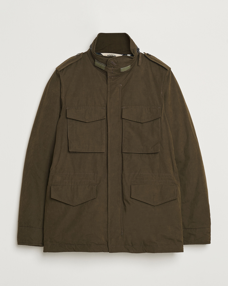 Heren | Jassen | Aspesi | Cotton Field Jacket Military