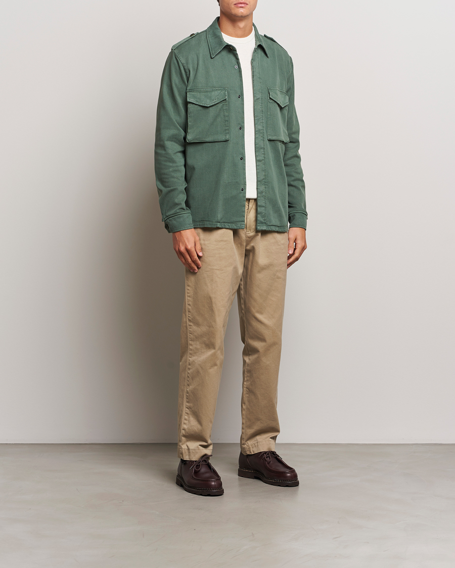 Heren | Jassen | Aspesi | Twill Cotton Shirt Jacket Green