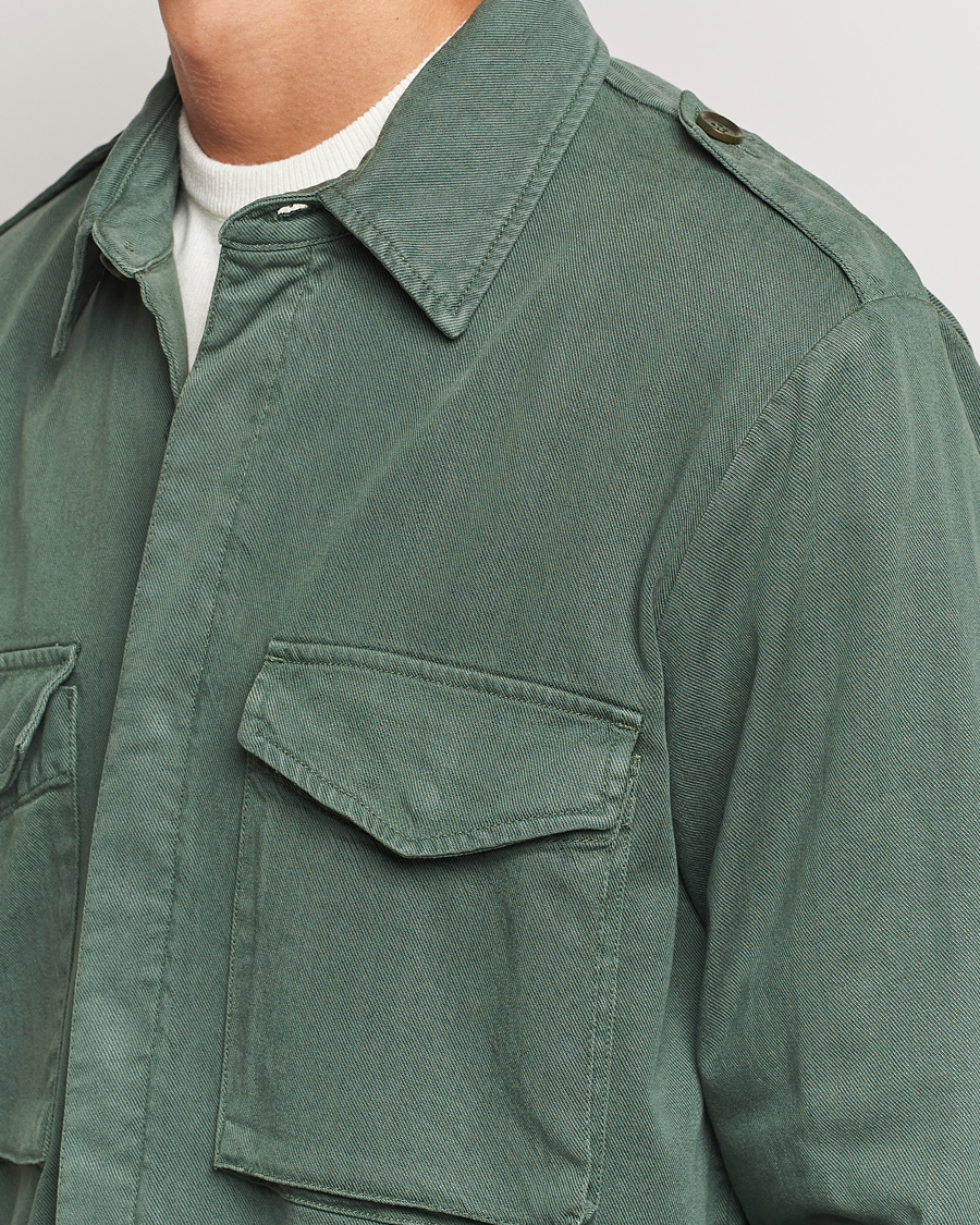 Heren | Jassen | Aspesi | Twill Cotton Shirt Jacket Green