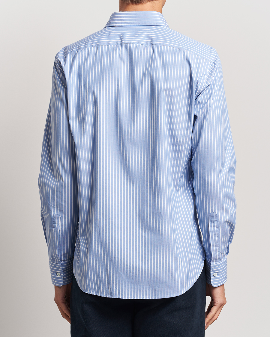 Heren | Overhemden | Aspesi | Striped Oxford Shirt Light Blue