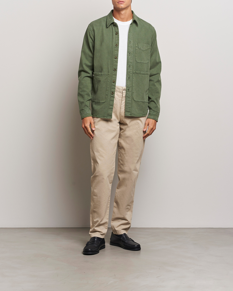 Heren | Overhemden | Aspesi | Cotton Utility Shirt Green