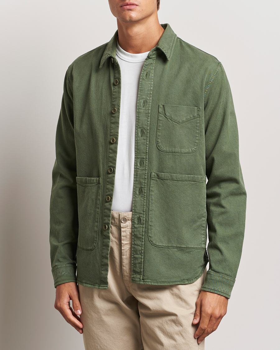 Heren | Overhemden | Aspesi | Cotton Utility Shirt Green