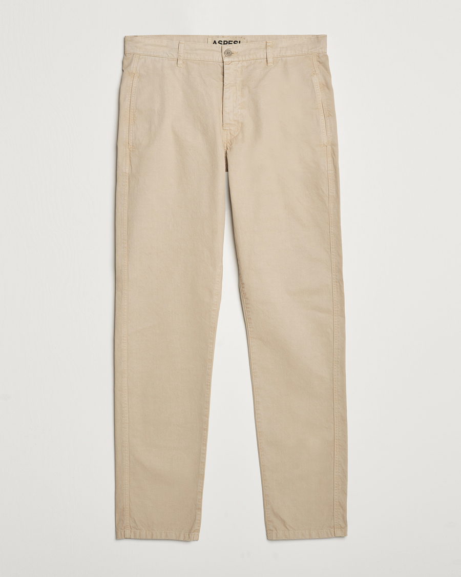 Heren | Broeken | Aspesi | Garment Dyed Cotton Pants Beige