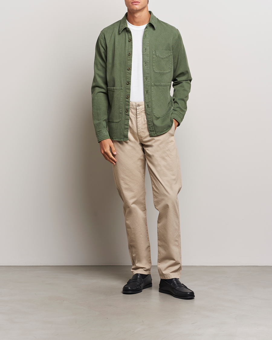 Heren | Broeken | Aspesi | Garment Dyed Cotton Pants Beige