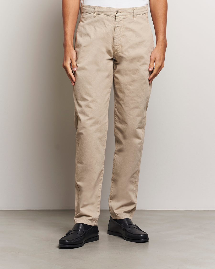 Heren | Broeken | Aspesi | Garment Dyed Cotton Pants Beige
