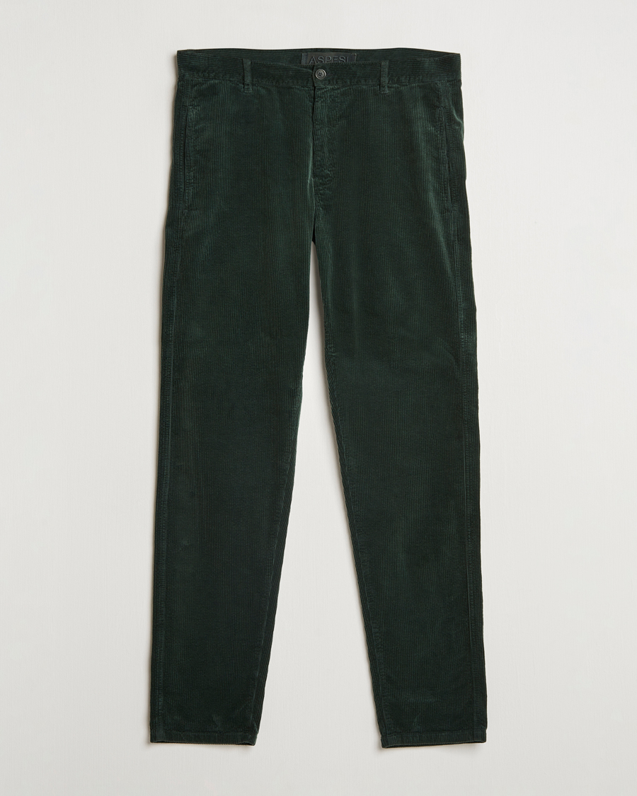 Heren | Broeken | Aspesi | Corduroy Pants Dark Green