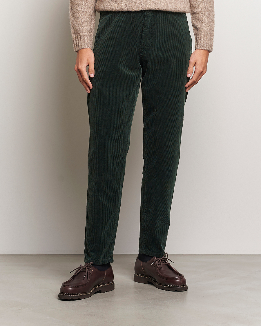 Heren | Broeken | Aspesi | Corduroy Pants Dark Green