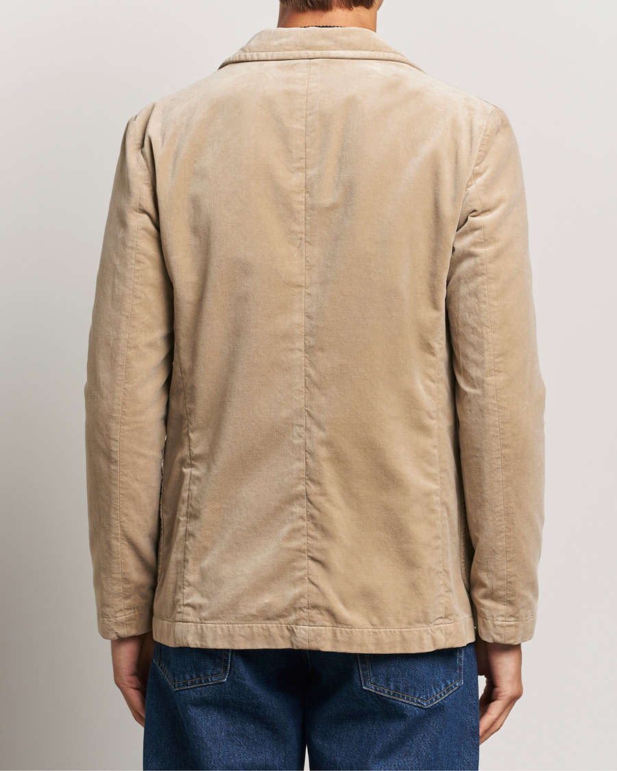 Heren | Blazers | Aspesi | Velvet Casual Jacket Beige