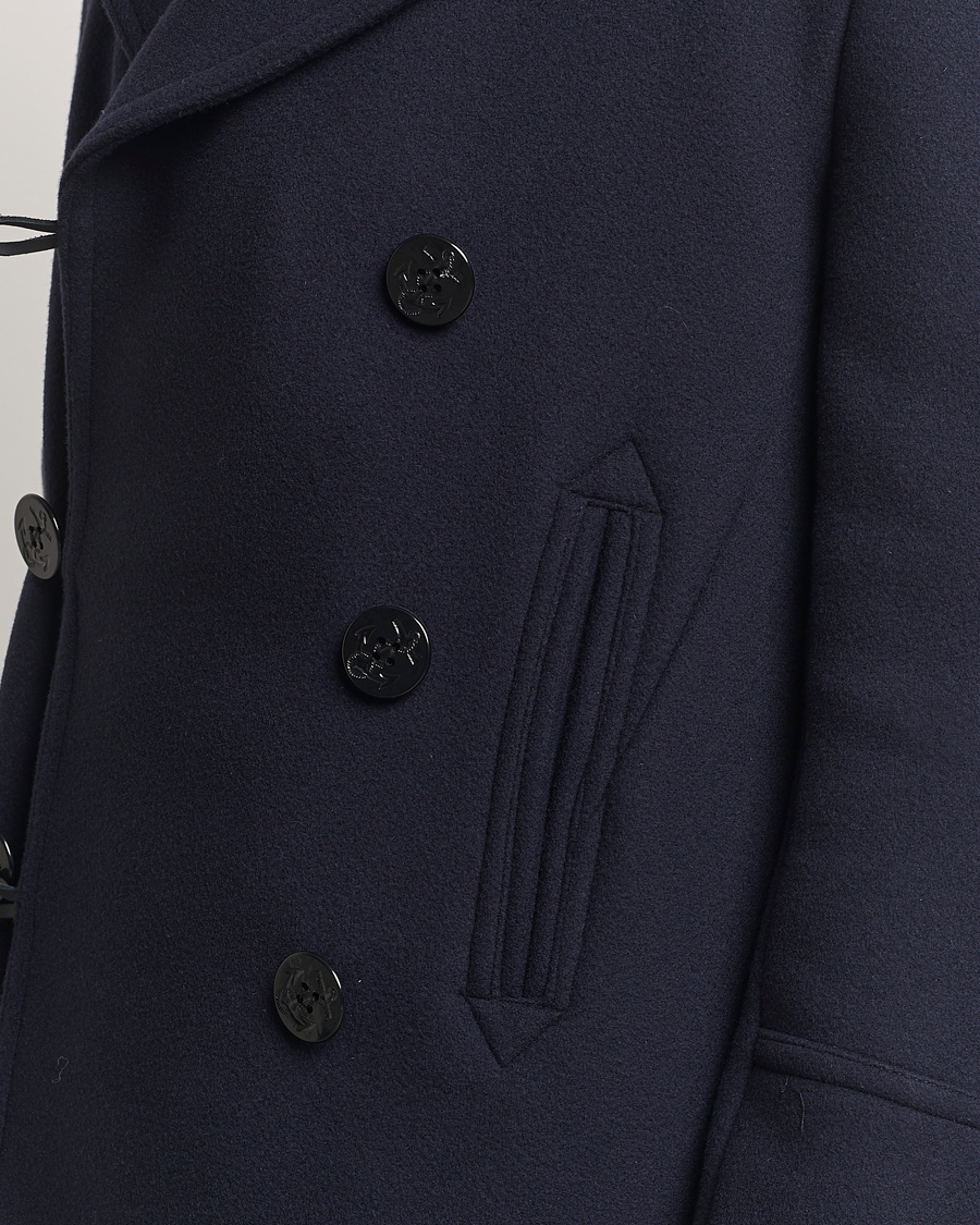 Heren | Jassen | Gloverall | Tennyson Peacoat Navy