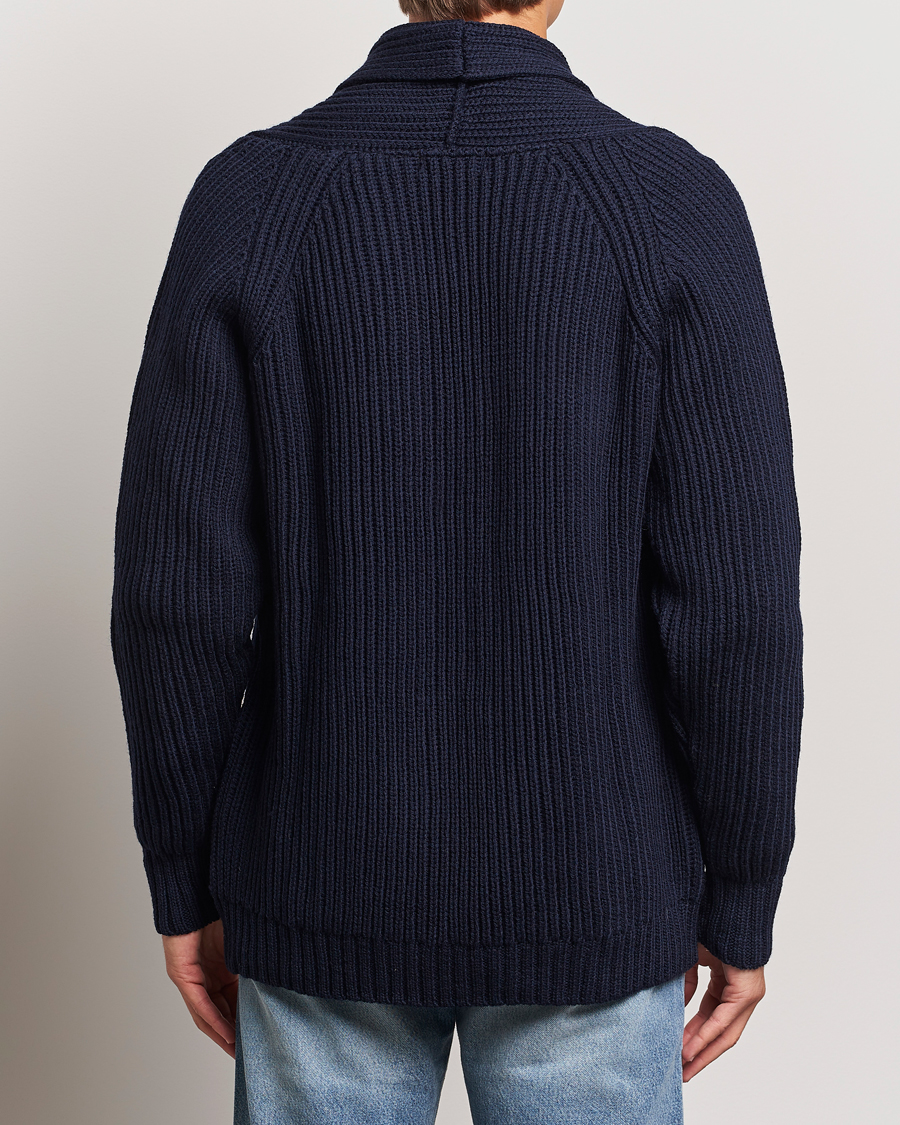 Heren | Truien | Gloverall | Shawl Collar Cardigan Navy