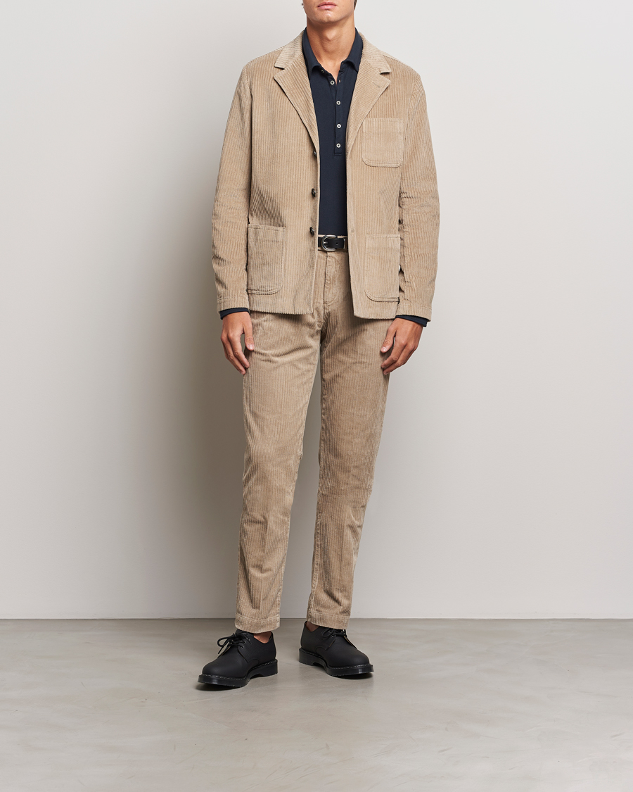 Heren | Jassen | Massimo Alba | Baglietto Wale Corduroy Jacket Beige