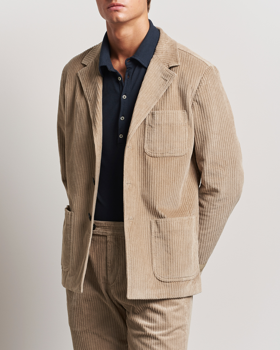Heren | Jassen | Massimo Alba | Baglietto Wale Corduroy Jacket Beige