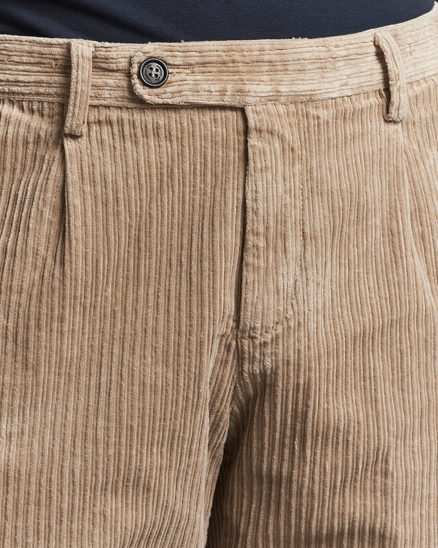 Heren | Broeken | Massimo Alba | Ionio Wale Corduroy Trousers Beige