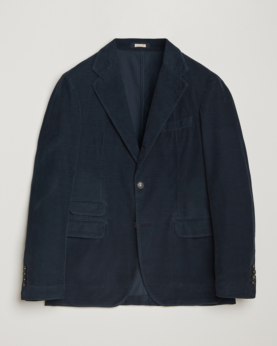 Heren | Blazers | Massimo Alba | Baby Corduroy Blazer Navy