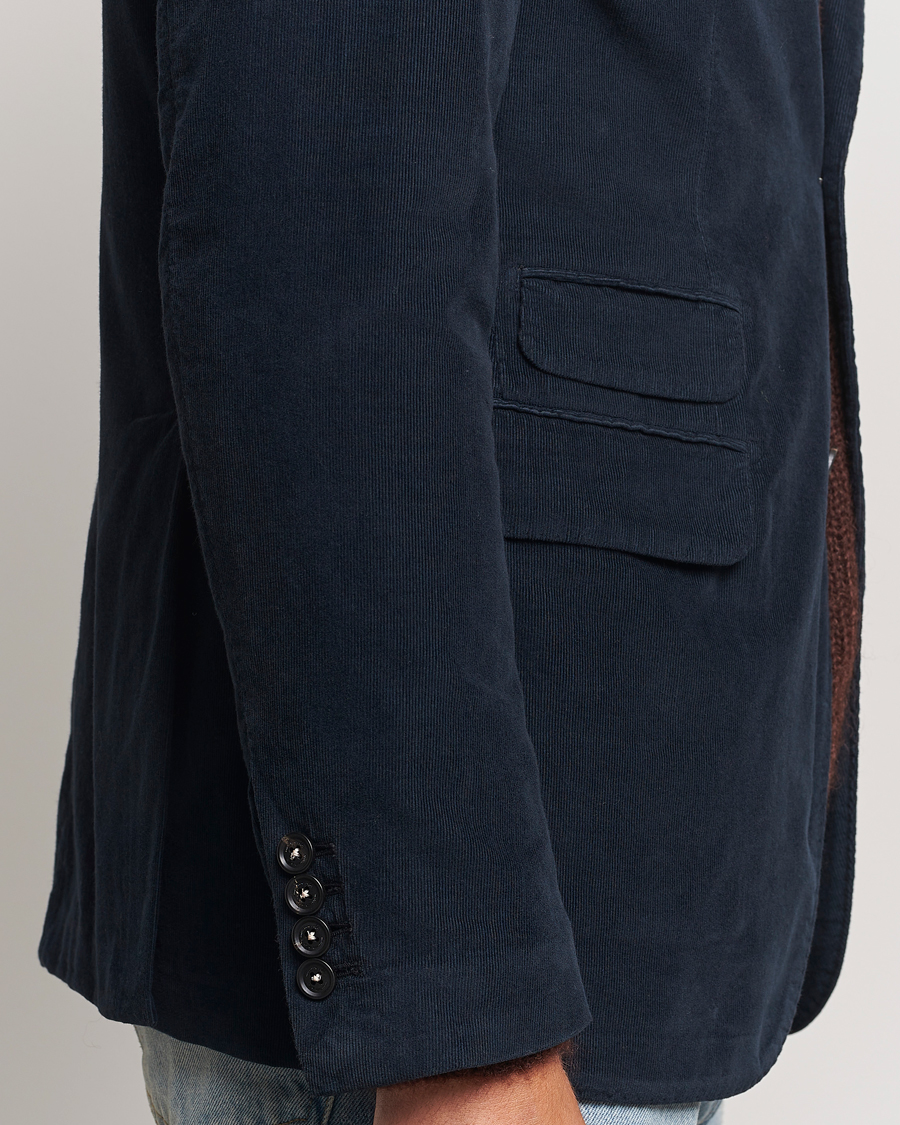 Heren | Blazers | Massimo Alba | Baby Corduroy Blazer Navy