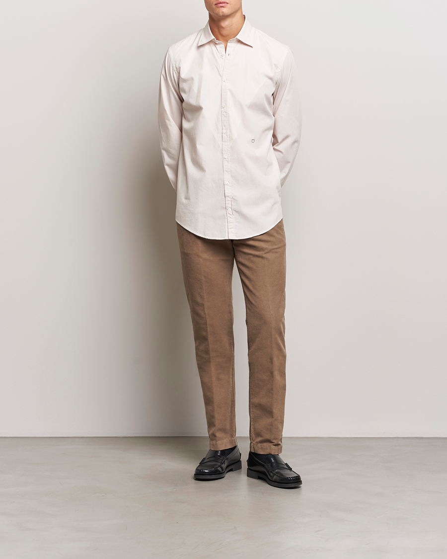 Heren | Broeken | Massimo Alba | Ionio Pleated Moleskine Trousers Brown