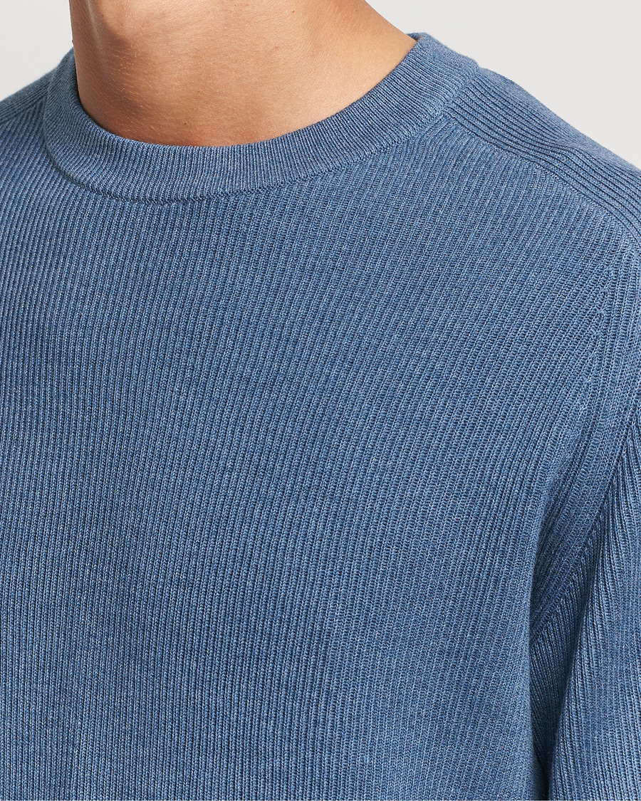 Heren | Truien | NN07 | Kevin Cotton Knitted Sweater Bering Blue
