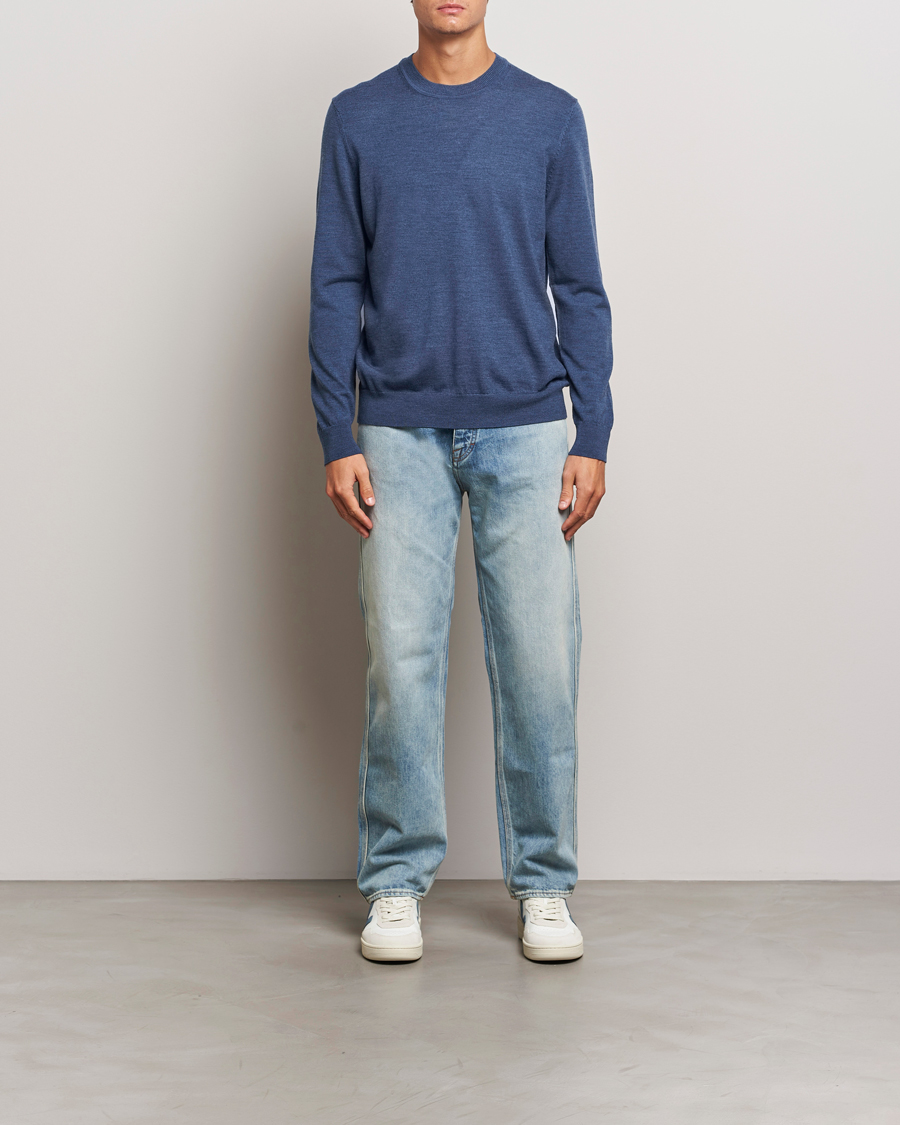 Heren | Truien | NN07 | Ted Merino Crew Neck Pullover Bearing Sea
