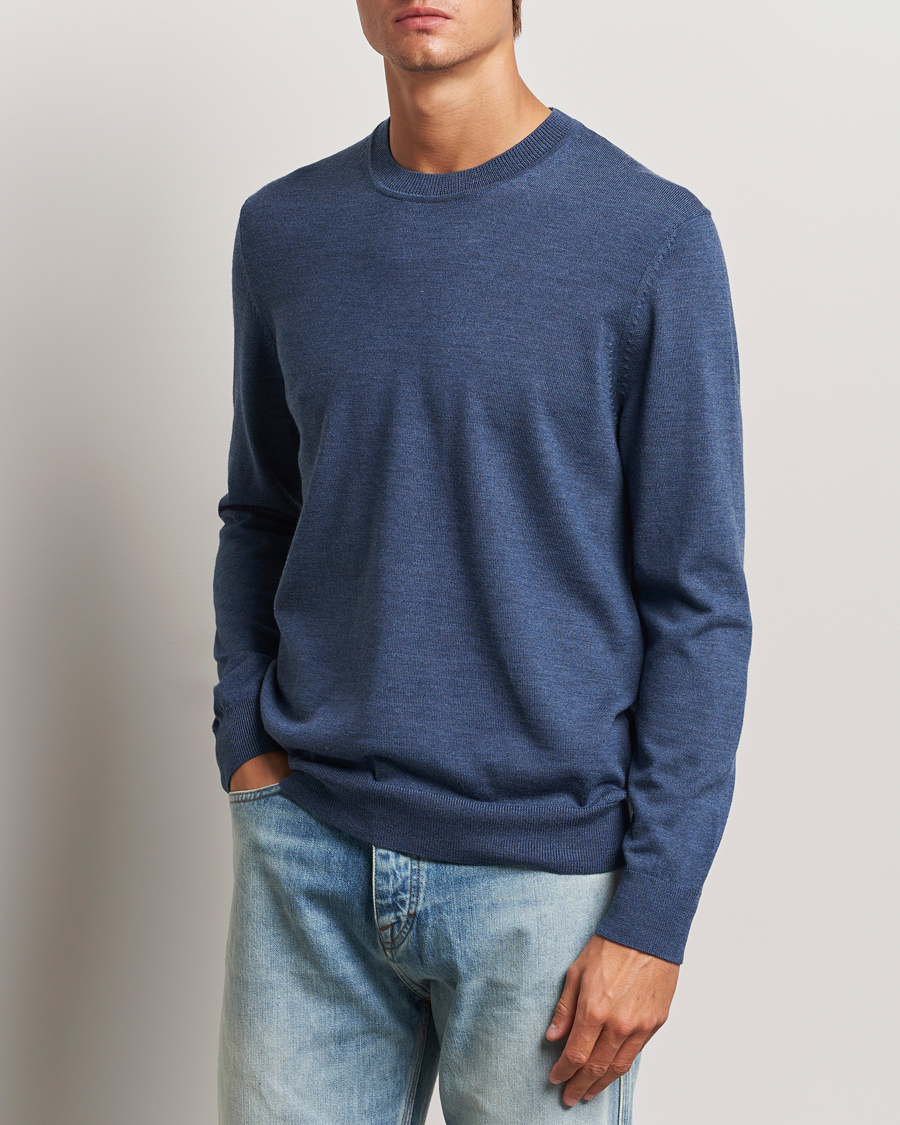 Heren | Truien | NN07 | Ted Merino Crew Neck Pullover Bearing Sea