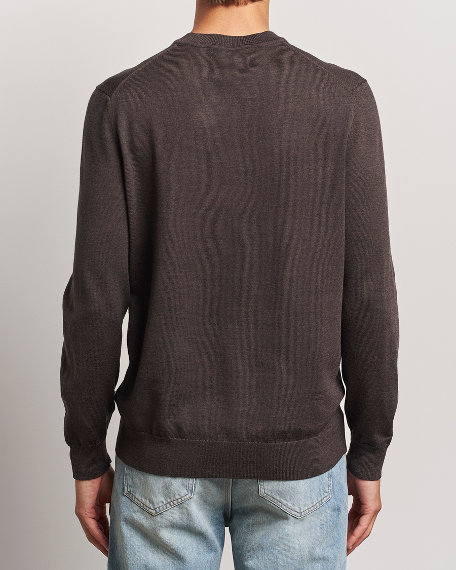 Heren | Truien | NN07 | Ted Merino Crew Neck Pullover Demitasse Brown