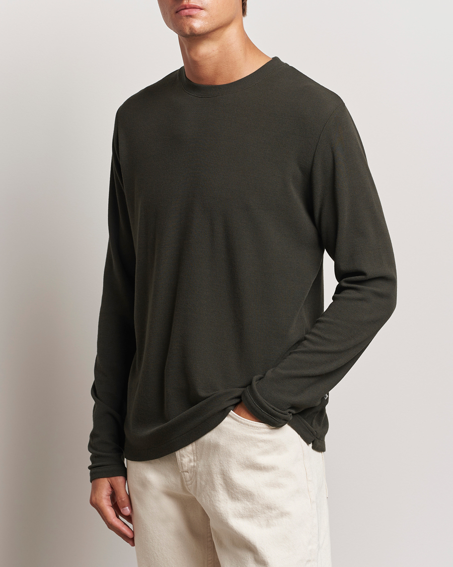 Heren | Truien | NN07 | Clive Knitted Sweater Dark Army