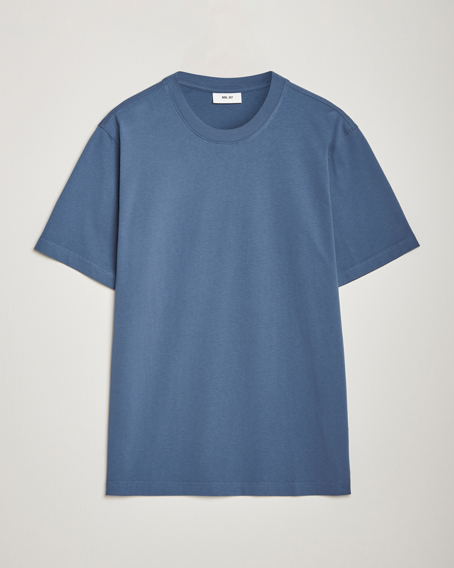Heren | T-shirts | NN07 | Adam Crew Neck T-Shirt Bering Sea