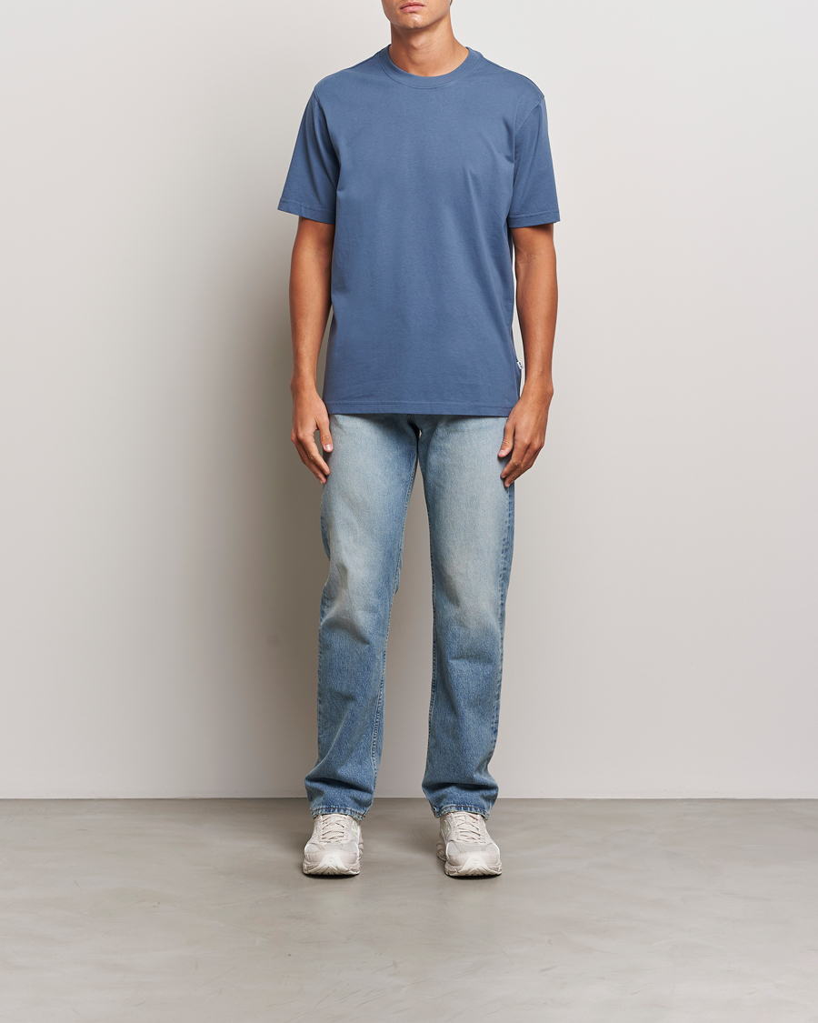 Heren | T-shirts | NN07 | Adam Crew Neck T-Shirt Bering Sea