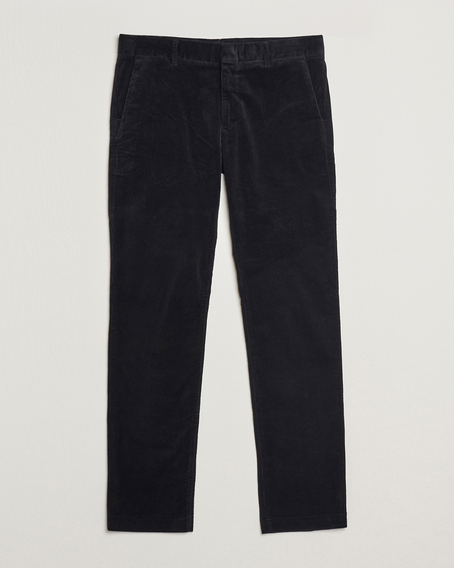 Heren | Broeken | NN07 | Theo Regular Fit Corduroy Chinos Black