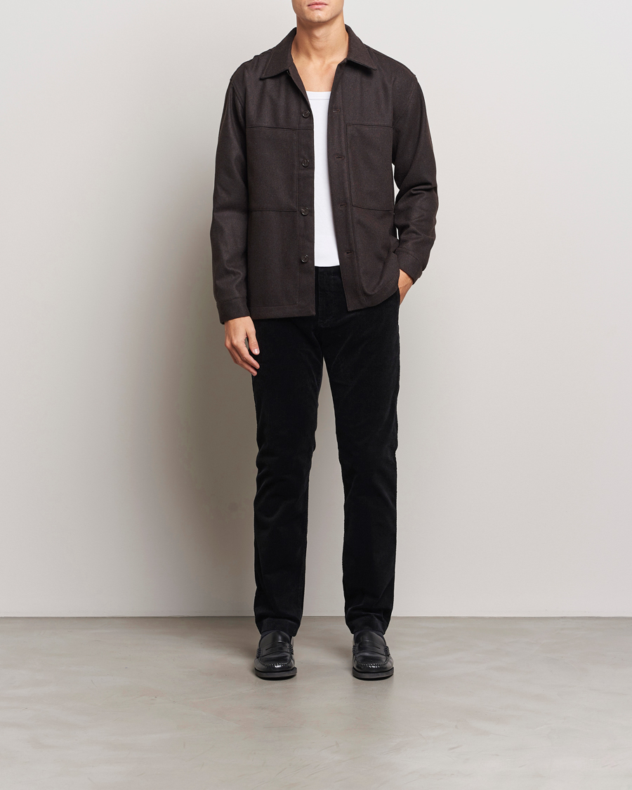 Heren | Broeken | NN07 | Theo Regular Fit Corduroy Chinos Black