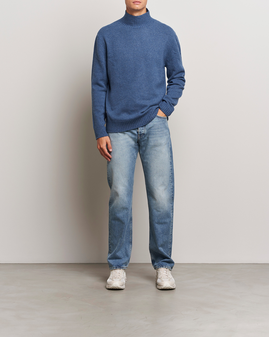 Heren | Truien | NN07 | Clark Wool Knitted Polo Bering Sea