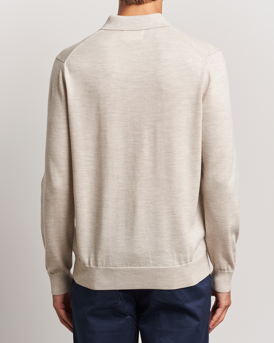 Heren | Truien | NN07 | Sergio Half Zip Light Khaki Melange