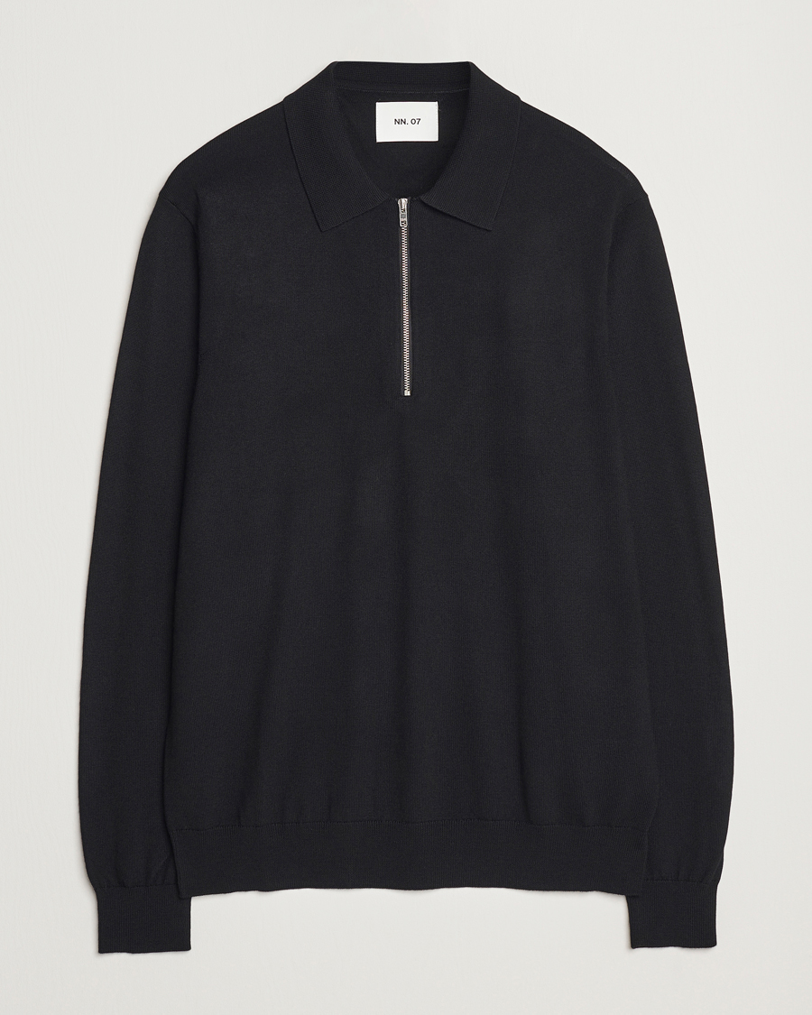 Heren | Truien | NN07 | Sergio Half Zip Black