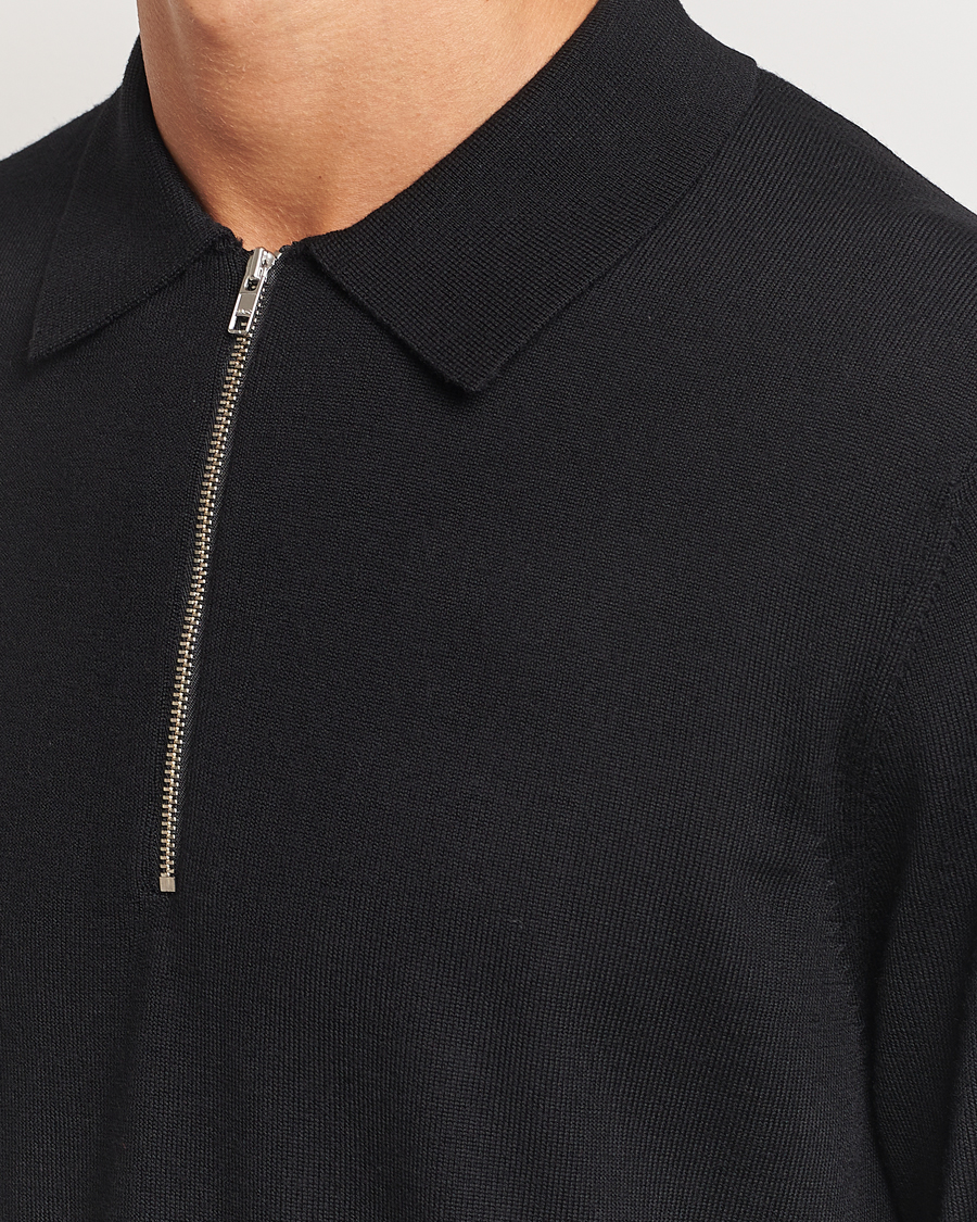 Heren | Truien | NN07 | Sergio Half Zip Black