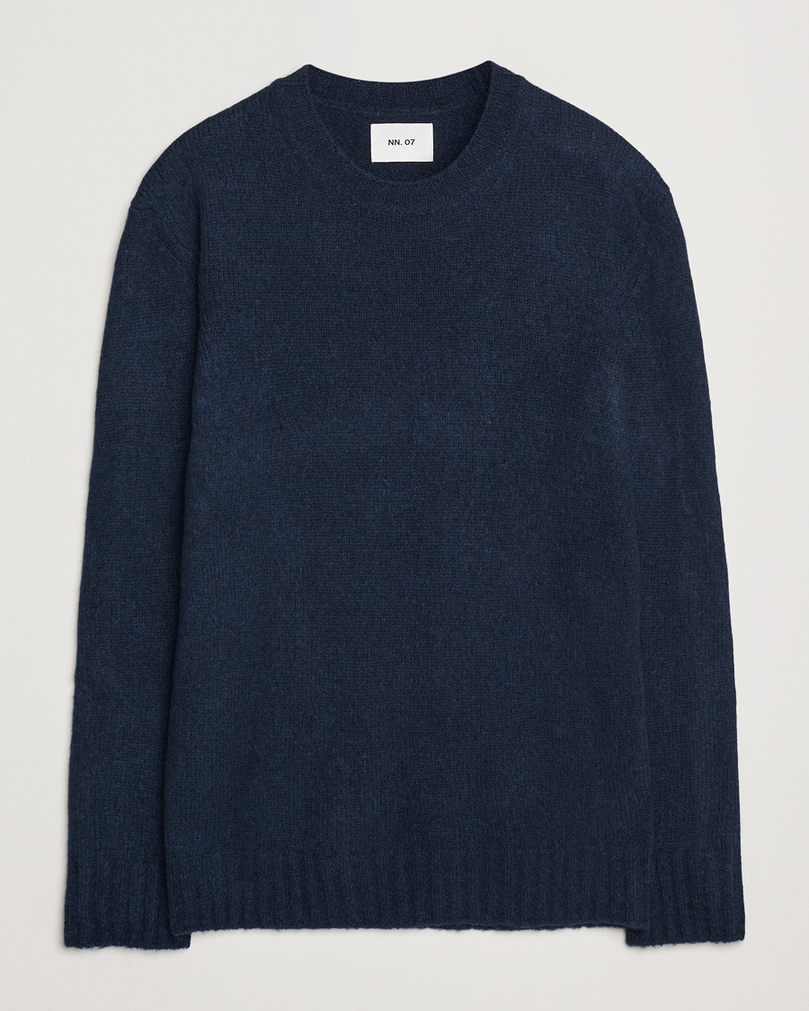 Heren | Truien | NN07 | Lee Wool Knitted Sweater Navy Blue