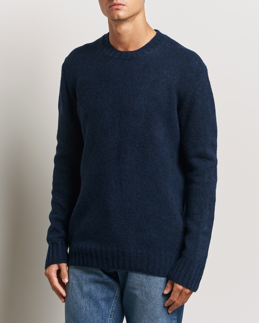 Heren | Truien | NN07 | Lee Wool Knitted Sweater Navy Blue