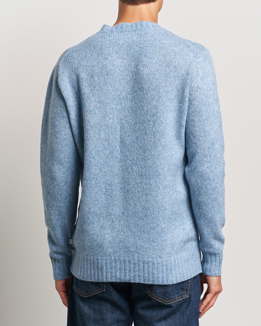 Heren | Truien | NN07 | Lee Brushed Wool Crew Neck Tink Blue