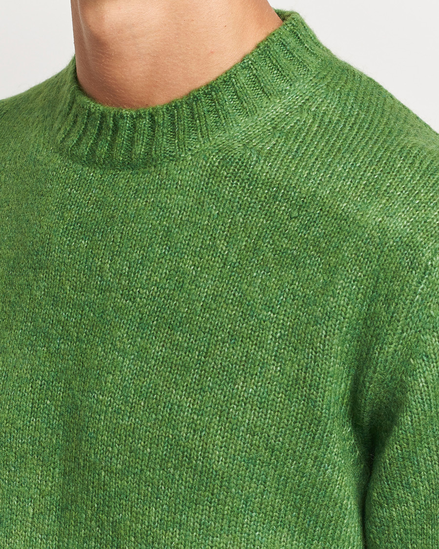 Heren | Truien | NN07 | Lee Brushed Wool Crew Neck Kale Green