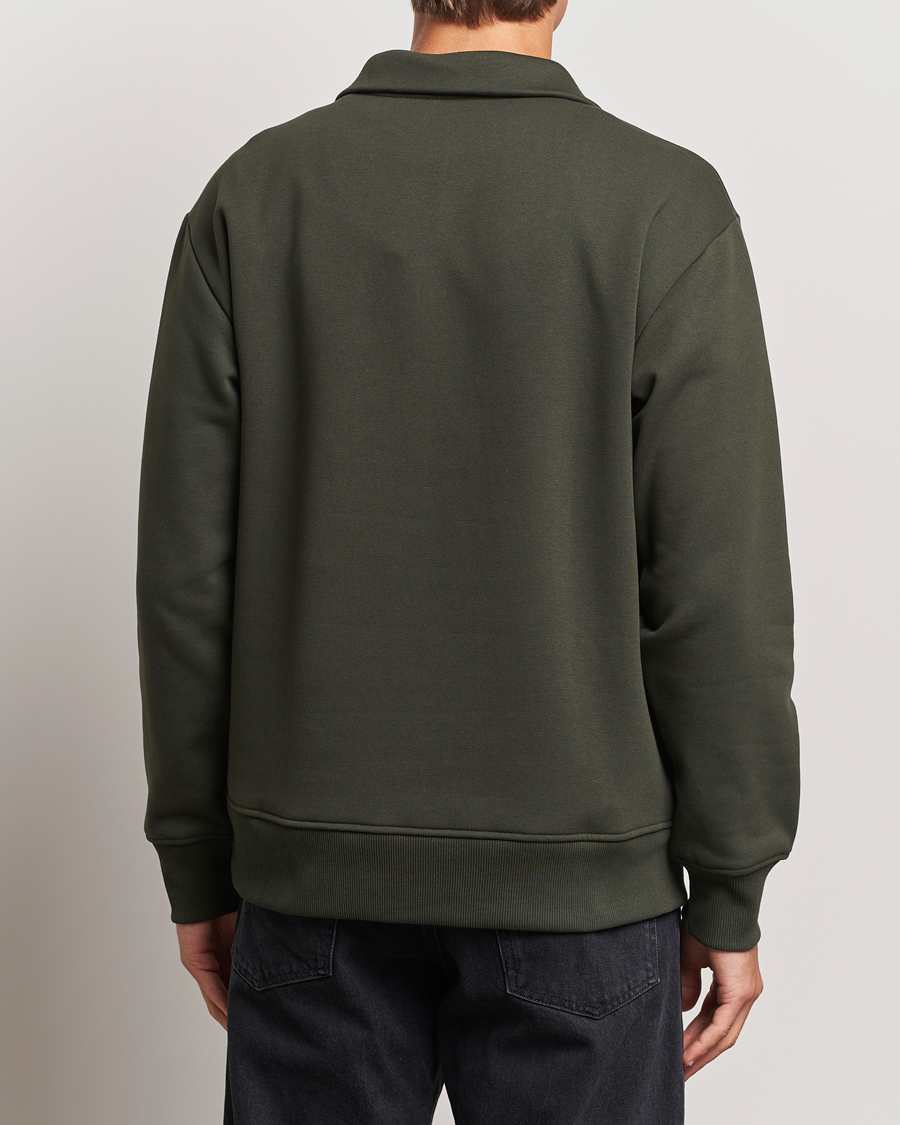 Heren | Truien | NN07 | Briggs Half Zip Sweatshirt Dark Army